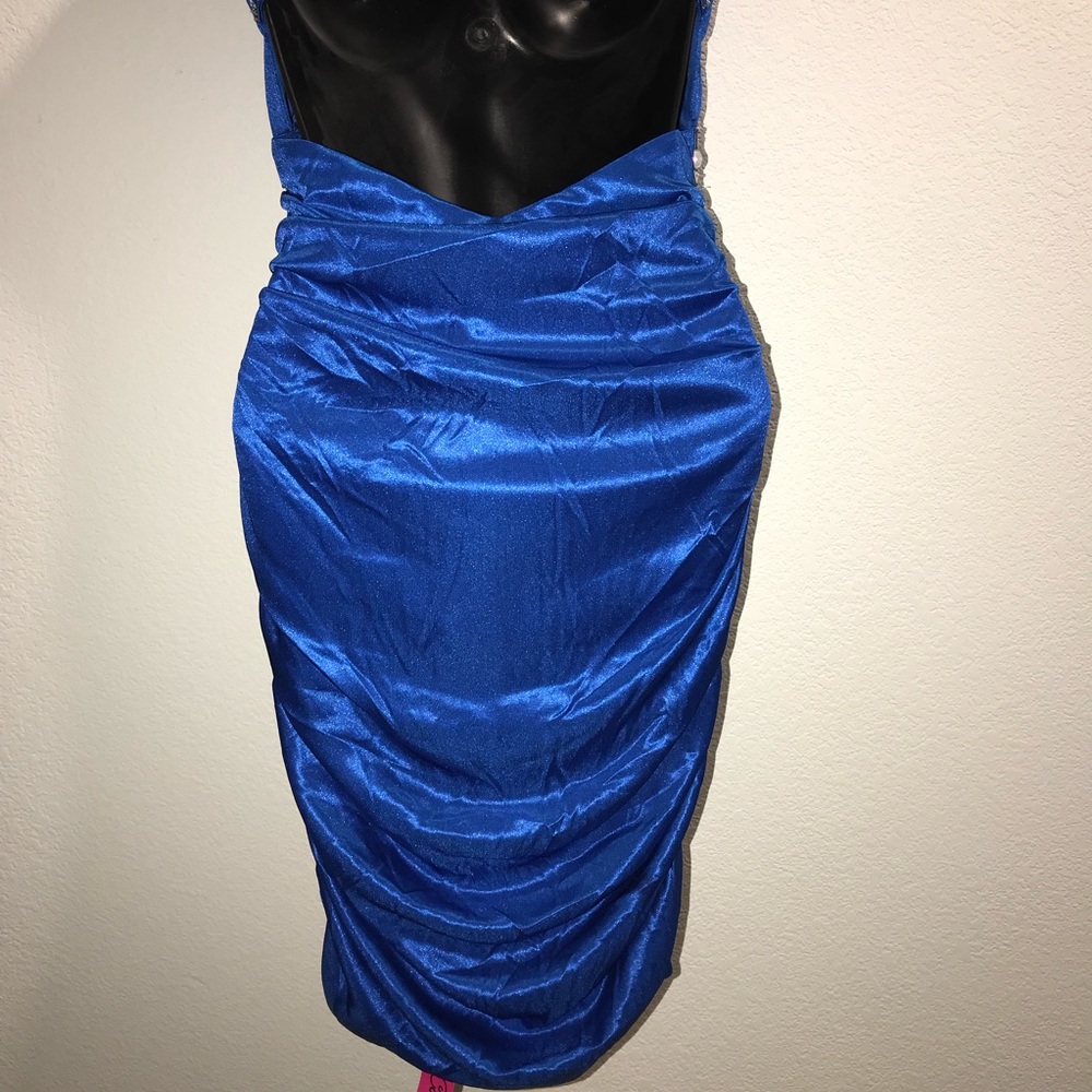 Prom or homecoming blue cocktail dress - Picture 5 of 8
